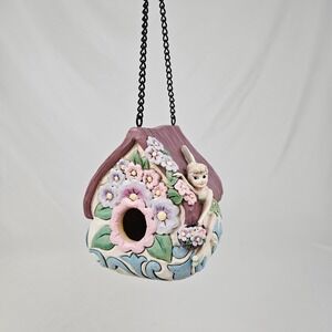 Jim Shore Disney Tinkerbell Pixie Perch Bird House Enesco